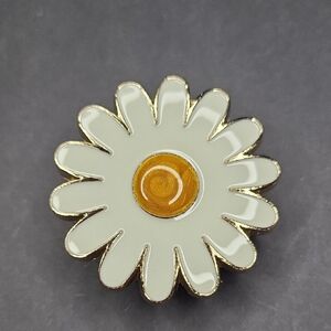 White Daisy Belt Buckle